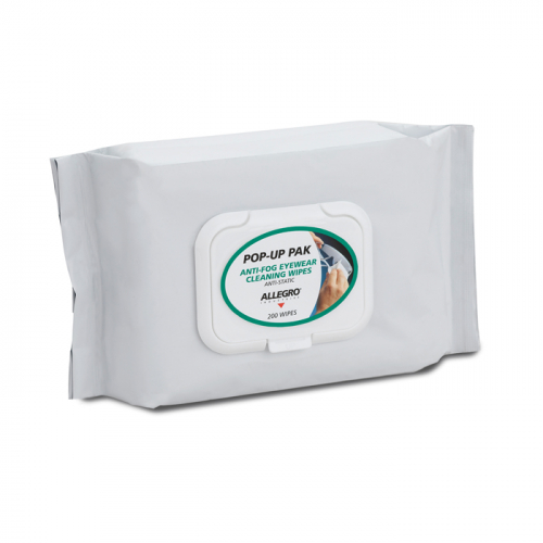 Allegro Industries 0350-200PU, Eyewear Cleaning Wipes Pop-Up Pak (200/Pak)