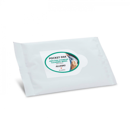 Allegro Industries 0350-20PP, Eyewear Cleaning Wipes Pocket Pak (20/Pak)