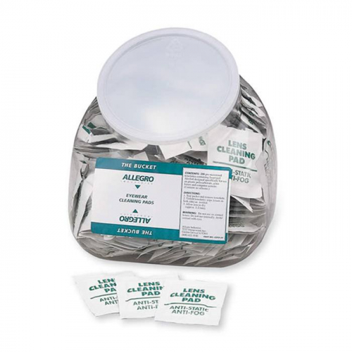 Allegro Industries 0350-20, Bucket, Eyewear Cleaning Wipes (200/Container)