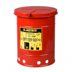 JUSTRITE 09110, CAN, OWC W/HAND COVER, 6G, RED