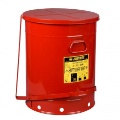 JUSTRITE 09700, CAN, OWC W/FOOT CVR, 21G, RED