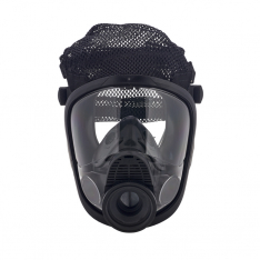 MSA 10075909, FACEPIECE ADVANTAGE 4100, SINGLE PORT, BLACK HYCAR, MEDIUM, PTC ADAPTER, NON NFPA