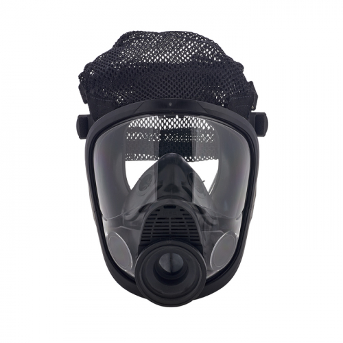 MSA 10075909, FACEPIECE ADVANTAGE 4100, SINGLE PORT, BLACK HYCAR, MEDIUM, PTC ADAPTER, NON NFPA