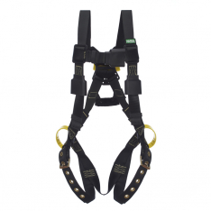 MSA 10163269, Workman Arc Flash Vest-Style Harness, BACK WEB Loop, Tongue Buckle leg straps, Rubber