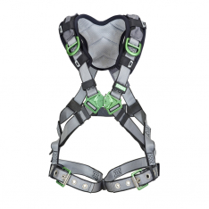 MSA 10194938, V-FIT Harness, Extra Large, Back & Shoulder D-Rings, Tongue Buckle Leg Straps, Shoulde
