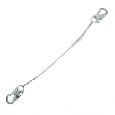MSA 10199017, V-Series cable single-leg fixed restraint lanyard, 3', 36C small snaphooks, ANSI Z359.