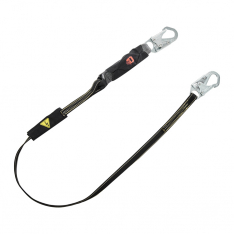 MSA 10199053, V-Series, High Heat, web, single-leg fixed energy absorbing lanyard, 6', 36C small sna