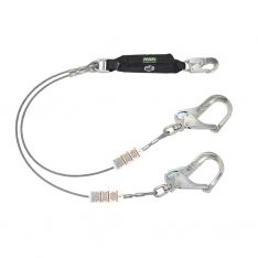 MSA  10213786, MSA Leading Edge Lanyard, Twin leg, Large Aluminum Swivel Snaphook