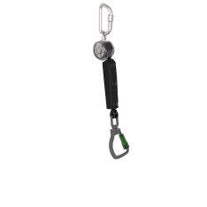 MSA VTOHW-011-DC-A, V-TEC PFL, 6', single-leg, aluminum triple action swivel carabiner, aluminum tri