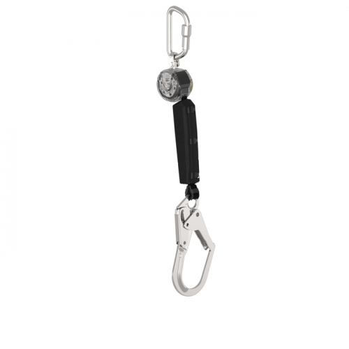MSA VTOHW-011-DF-A, V-TEC PFL, 6', single-leg, 36CL large steel snaphook, aluminum triple action car