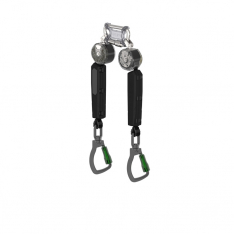 MSA VTOHW-012-RC-A, V-TEC PFL, 6', twin-leg, aluminum triple action swivel carabiner, twin link trip