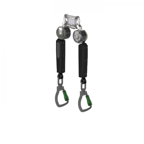 MSA VTOHW-012-RC-A, V-TEC PFL, 6', twin-leg, aluminum triple action swivel carabiner, twin link trip
