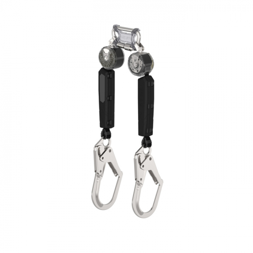 MSA VTOHW-012-RF-A, V-TEC PFL, 6', twin-leg, 36CL large steel snaphook, twin link triple action cara