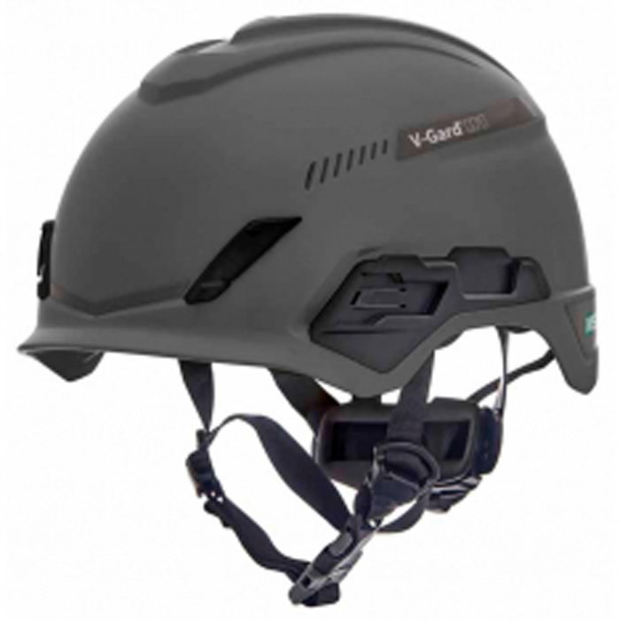 MSA 10212402, HELMET, V-GARD H1, BIVENT, FAS-TRAC III PIVOT, GRAY