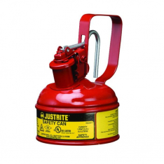 JUSTRITE 10001, CAN, SAFETY, STEEL, 1PT, RED