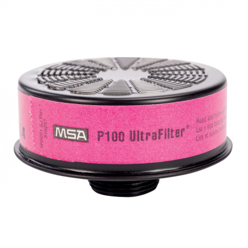 MSA 10010420, CARTRIDGE, U-FILTER, ROUND, P100, 6/PKG