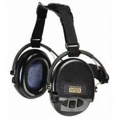 MSA 10149445, HEADSET, SUPREME  PRO-X, WITH BLACK NECKBAND, BLACK GEL CUPS