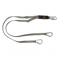 MSA 10193941, V-Series Tieback twin-leg energy absorbing 6' tie-back lanyard, ANSI Z359.13-2013