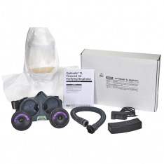 MSA 10214891, Optimair TL Response Kit with Full Single Bib Hood and Type HE Cartridges