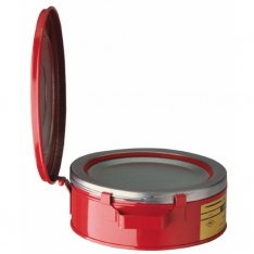 JUSTRITE 10295, CAN, BENCH , STEEL, 2 QT, RED