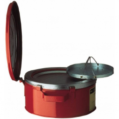 JUSTRITE 10370, 1 GAL BENCH CAN W/BASKET