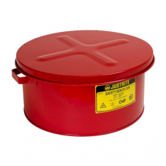 JUSTRITE 10775, CAN, BENCH, STEEL, 3G, RED