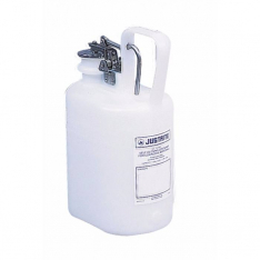 JUSTRITE 12161, CAN ACID OVAL POLY 1G WHT