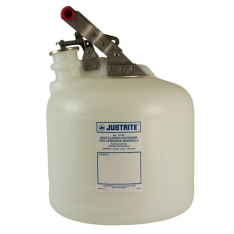JUSTRITE 12260, CAN ACID POL W/SS 2.5G WHT