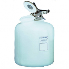 JUSTRITE 12765, CAN ACID POLY W/SS 5G WHT