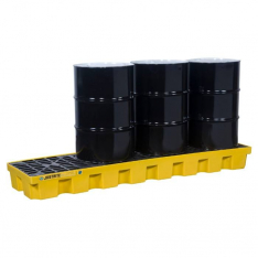 JUSTRITE 28630, PALLET, 4 DRUM INLINE, ECO YEL