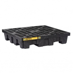 JUSTRITE 28635, PALLET, 4 DRUM SQ, ECO BLK