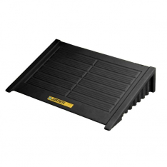 JUSTRITE 28688, RAMP, 4 DRUM SQ, ECOPOLY, BLK