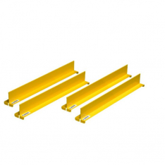 JUSTRITE 29990, DIVIDERS F/SHLF, SET/4, 18" YL