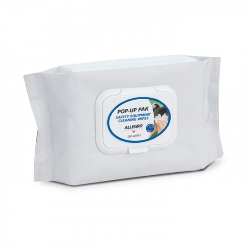 Allegro Industries 3001-200PU, Alcohol-Free Respirator Cleaning Wipes, Pop-Up Pak (200/Pak)