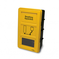 Allegro Industries 4101, Yellow SCBA Standard Wall Case (Shelf & Bracket NOT Included)