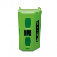 Allegro Industries 4150, High-Viz Green Heavy Duty SCBA Wall Case