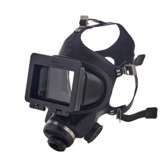 MSA 472666, FACEPIECE ASSEMBLY, ABRASI-BLAST, DM, MD, DUAL X