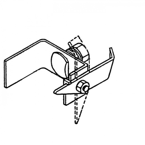 MSA 506274, DYNA-GLIDE, END STOP, GATED TOP, STAINLESS STEEL