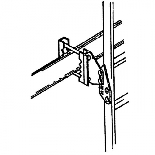 MSA 506387, BRACKET, STANDOFF PLATE & ADJ PLATE, GALV