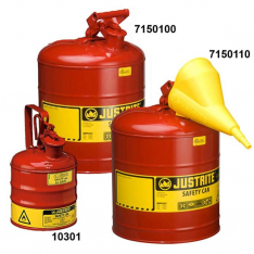 JUSTRITE 7150100, CAN, SAFETY, TYPE 1, 5G, RED