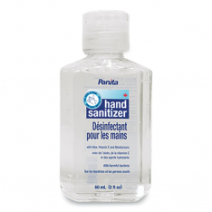 854-11160,  60 ML PANITA GEL HAND SANITIZER, CASE OF 200 60ML PLASTIC BOTTLES. SHIPPING INCLUDED.