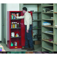 JUSTRITE 892201, CABINET, FLAM SLM 22G, MAN RED
