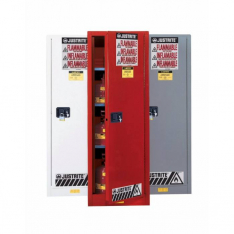 JUSTRITE 892205, CABINET, FLAM SLM 22G, MAN WHT