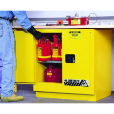 JUSTRITE 892300, CABINET, FLAM U/C 22G, MAN YEL