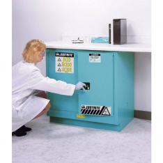 JUSTRITE 892302, CABINET, ACID U/C 22G, MAN BLU