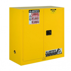 JUSTRITE 893000, CABINET, FLAM SFTY 30G MAN YEL
