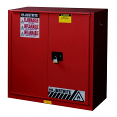 JUSTRITE 893091, CABINET, P&I 40G, SC/BIFLD RED