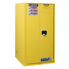 JUSTRITE 896080, CABINET, FLAM 60G SC/BIFLD YEL