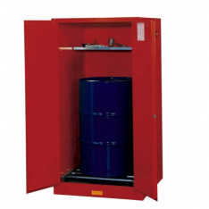 JUSTRITE 896261, CABINET, VDRUM W/RLR 55G MN RD