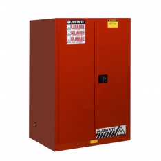 JUSTRITE 899001, CABINET, FLAM SFTY 90G MAN RED